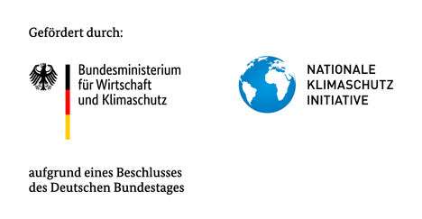 Logo Bundesministerium für Wirtschaft und Klimaschutz und das Logo Nationale Klimaschutz Initiative